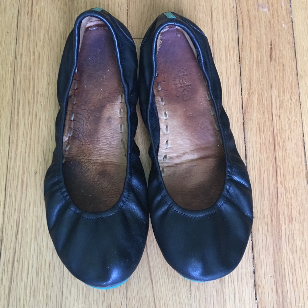 Matte black Tieks size 9